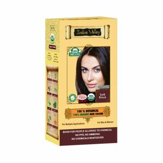 Indus Valley Ziołowa farba z henną miękka czerń 120 g