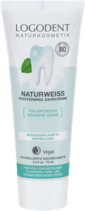 Logodent Natural White Wybielająca pasta do zębów bez fluoru 75 ml