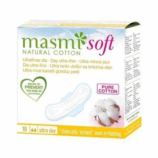 Masmi Ultra cienkie bawełniane podpaski ze skrzydełkami na dzień soft 10 szt.