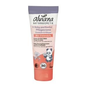alviana Naturkosmetik Bezzapachowy krem do twarzy i ciała dla dzieci z bio - nagietkiem