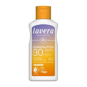 Lavera Mleczko do opalania Sensitiv SPF 30 z witaminą E i bio - masłem shea