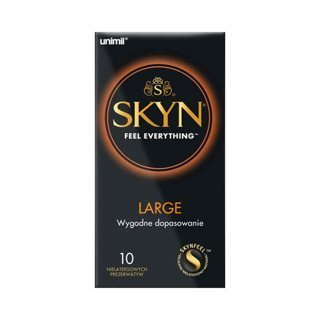 Unimil Skyn Large Prezerwatywy nielateksowe większy rozmiar 10 szt.