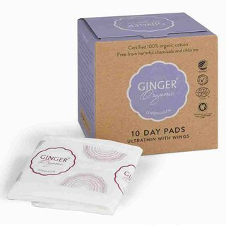 GingerOrganic Podpaski hipoalergiczne na dzień 10 szt.