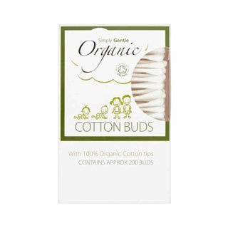 Simply Gentle Organiczne patyczki kosmetyczne do uszu 200 szt.