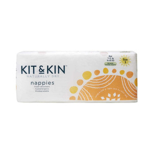 Kit and Kin Hipoalergiczne pieluszki jednorazowe 3 maxi 7-11kg 34 szt.