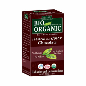 Indus Valley Henna farba do włosów na bazie henny czekoladowy 100 g