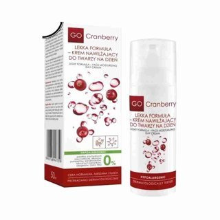 Krem nawilżający na dzień lekka formuła GoCranberry Nova