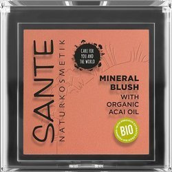 Naturalny róż do policzków 02 Coral bronze Sante