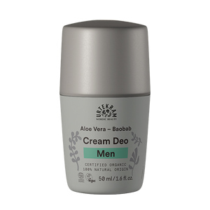 Urtekram Kremowy dezodorant roll-on dla mężczyzn aloes + baobab