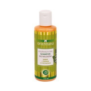 Orientana Ajurwedyjski szampon do włosów imbir i trawa cytrynowa 210 ml