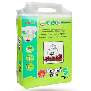 Muumi Baby 5 Pieluchy antyalergiczne jednorazowe 10-16 kg 44 szt.