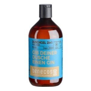 Benecos Żel do mycia ciała i włosów 2w1 z bio-ginem 500 ml