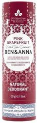 BEN and ANNA Naturalny dezodorant w sztyfcie pink grapefruit kartonowy