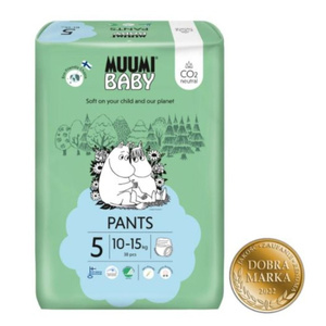 Muumi Moomin Baby 5 Pieluchomajtki antyalergiczne jednorazowe 10-15 kg 38 szt.