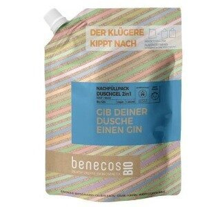 Benecos Żel do mycia ciała i włosów 2w1 z bio-ginem 1 l