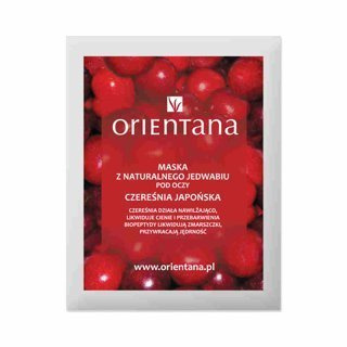 Orientana Maska z naturalnego jedwabiu pod oczy czereśnia japońska