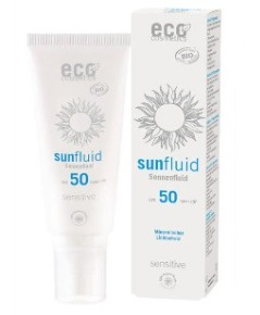 Eco Cosmetics Sensitive Naturalny fluid na słońce dla skóry bardzo wrażliwej SPF50 