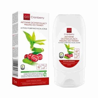 Aktywnie oczyszczający peeling do twarzy GoCranebrry Nova