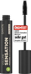 Naturalny tusz do rzęs zwiększający objętość Volume Sensation (intensywna czerń) Sante