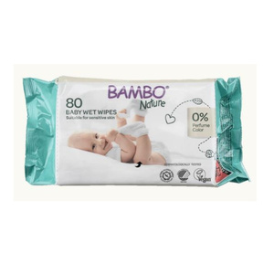 Bambo Nature Baby Hipoalergiczne chusteczki nawilżane 80 szt.