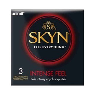 Unimil Skyn Intense Feel Prezerwatywy nielateksowe więcej doznań 3 szt.