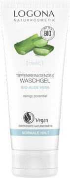 Głęboko oczyszczający żel do mycia twarzy z bio-aloesem Logona