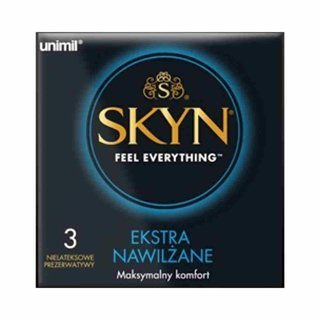 Unimil Skyn Prezerwatywy nielateksowe ekstra nawilżane 3 szt.