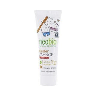 Neobio Żel do zębów bez fluoru dla dzieci z bio-jabłkiem i papają 50 ml
