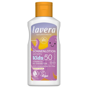 Lavera Mleczko przeciwsłoneczne dla dzieci Sensitiv SPF 50 z witaminą E i bio - masłem shea