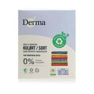 Derma Hipoalergiczny proszek do prania ubrań kolorowych i czarnych bezzapachowy 775 g