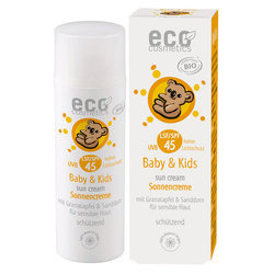 Eco Cosmetics Naturalny krem na słońce dla dzieci i niemowląt SPF45 50 ml
