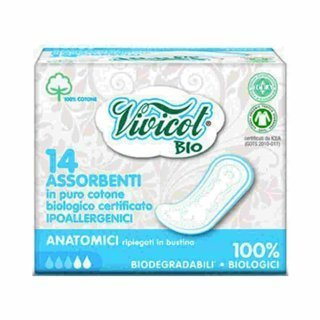 Vivicot Bio Podpaski bez skrzydełek dla alergików ultra cienkie anatomic 14 szt.