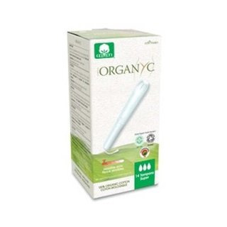 Organyc Tampony ekologiczne z aplikatorem super 14 szt.