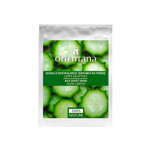 Orientana Maska z naturalnego jedwabiu na twarz luffa azjatycka