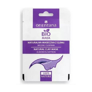 Orientana Maseczka z glinki migdał i szafran 10 ml