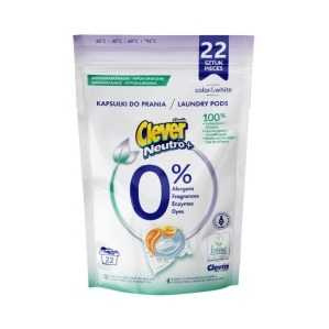 Hipoalergiczne kapsułki do prania białego i kolorowego Clever NeutroPlus