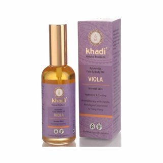 Khadi Ajurwedyjski olejek do twarzy i ciała z fiołkiem 100 ml