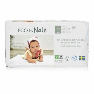 Ekologiczne pieluchy jednorazowe Naty 2 3-6 kg 33 szt.