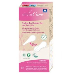 Silver Care Elastyczne wkładki higieniczne z bawełny organicznej 30 szt.