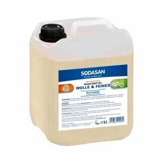 Ekologiczny płyn do prania wełny i delikatnych tkanin Sodasan 5 l