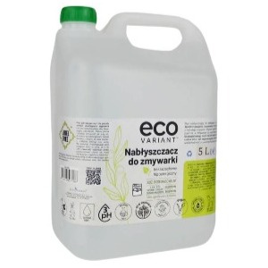 EcoVariant Bezzapachowy hipoalergiczny nabłyszczacz do zmywarek 5l
