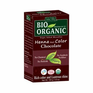 Indus Valley Henna farba do włosów na bazie henny czekoladowy 100 g