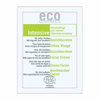 Eco Cosmetics Krem do twarzy intensywnie pielęgnujący 2 ml