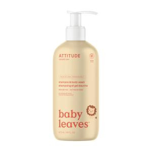 Attitude baby leaves Naturalny szampon i żel do mycia 2w1 dla dzieci gruszkowy nektar