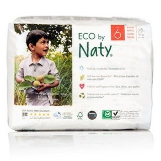 Ekologiczne pieluchy jednorazowe Naty 6 16+ kg