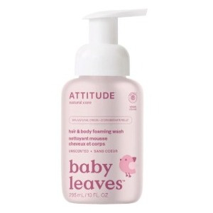 Attitude baby leaves Naturalna pianka do mycia ciała i włosów 2 w 1 dla dzieci bezzapachowa