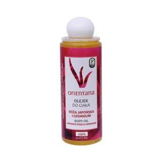Orientana Olejek do ciała róża japońska i geranium 210 ml