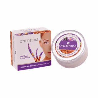 Orientana Maseczka z glinki migdał i szafran 50 g