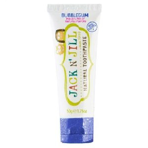 Jack N'Jill Naturalna Pasta do zębów bez fluoru bogata w Xylitol guma balonowa 50g