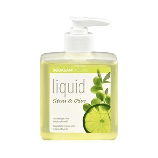 Sodasan Mydło w płynie cytrusowo - oliwkowe z dozownikiem 300 ml